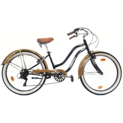 Rower Miejski Damski 26 Beach Cruiser Odblaski Dzwonek Retro Revo Stopka