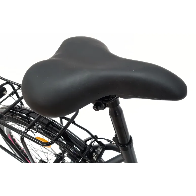 Rower Miejski Dziewczęcy 24 Uniwersalny Oświetlenie Stopka Dzwonek Bagażnik