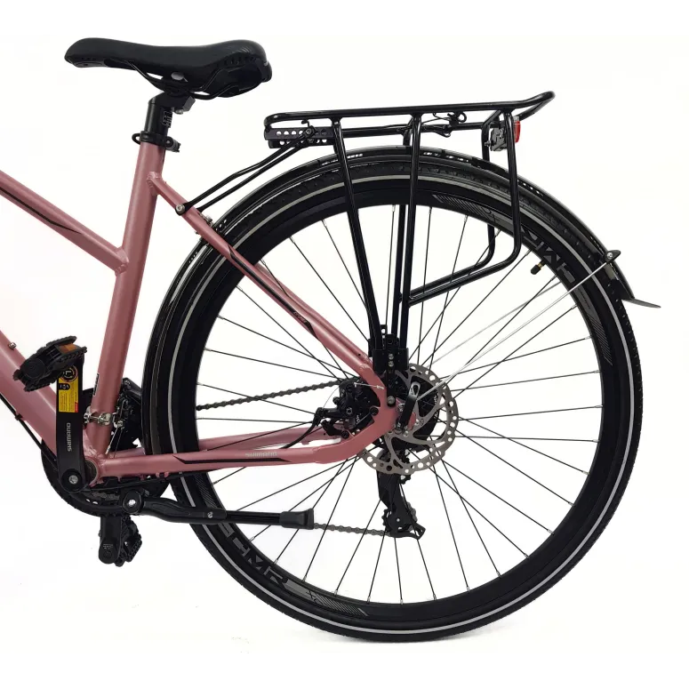 Rower Damski Trekkingowy 28 Alu Cyngle Tarcze Światła Dzwonek Amortyzacja