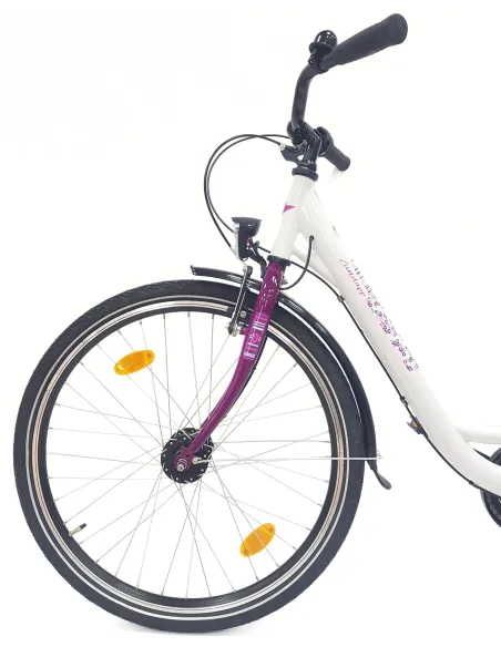 Rower Miejski Damski 26 Młodzieżowy Nexus 3 Bagażnik Stopka Dzwonek Światła
