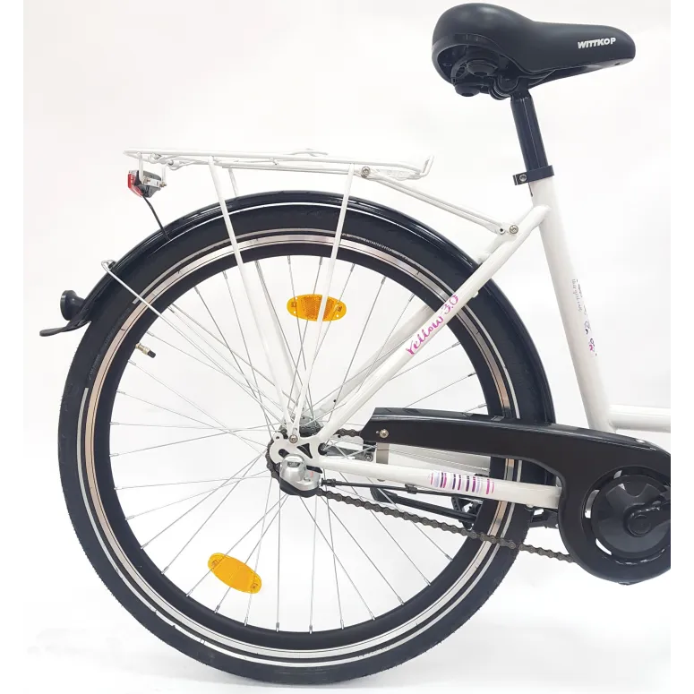 Rower Miejski Damski 26 Młodzieżowy Nexus 3 Bagażnik Stopka Dzwonek Światła