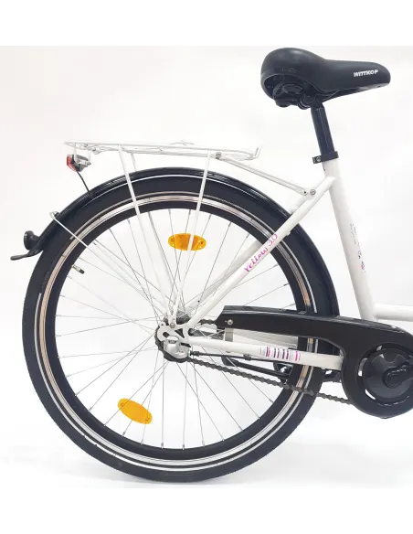 Rower Miejski Damski 26 Młodzieżowy Nexus 3 Bagażnik Stopka Dzwonek Światła