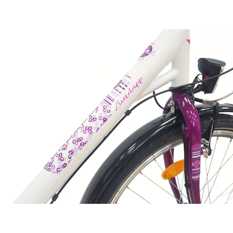 Rower Miejski Damski 26 Młodzieżowy Nexus 3 Bagażnik Stopka Dzwonek Światła