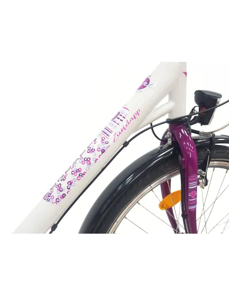 Rower Miejski Damski 26 Młodzieżowy Nexus 3 Bagażnik Stopka Dzwonek Światła