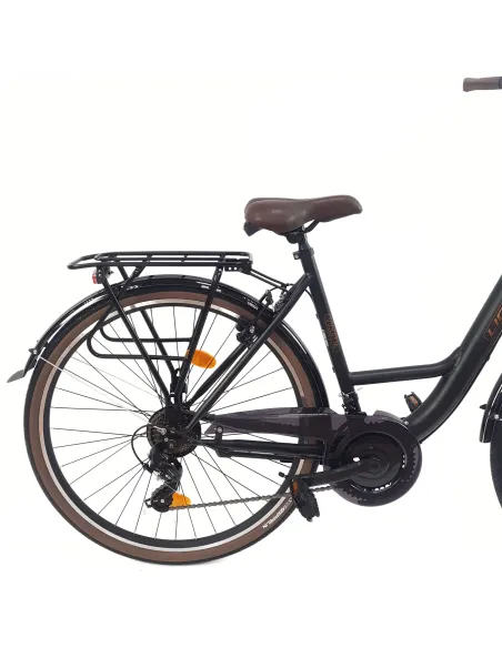 Rower Miejski Damski 28 Stalowy Dzwonek Światła Stopka Błotniki Bagażnik