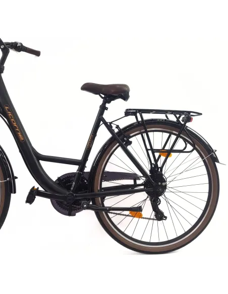 Rower Miejski Damski 28 Stalowy Dzwonek Światła Stopka Błotniki Bagażnik