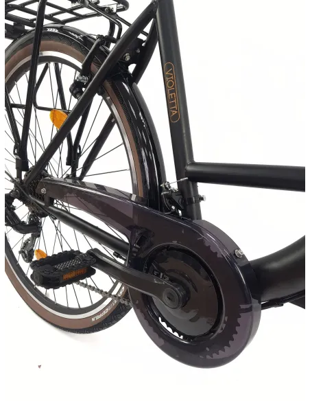 Rower Miejski Damski 28 Stalowy Dzwonek Światła Stopka Błotniki Bagażnik