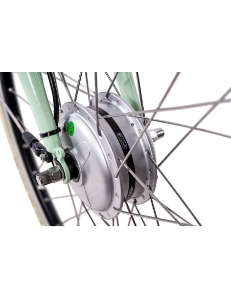 Elektryczny Rower Miejski 28 Damski ALU Oświetlenie Nexus 7 Kontra Bagażnik