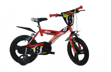 Rower Dziecięcy 16 Chłopięcy Dino 4+ Kółka Boczne - 2