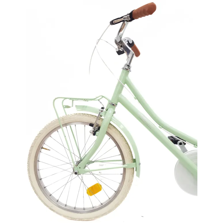 Rower Dziecięcy 20 Dziewczęcy Retro Błotniki Bagaż Odblaski Stopka Osłona