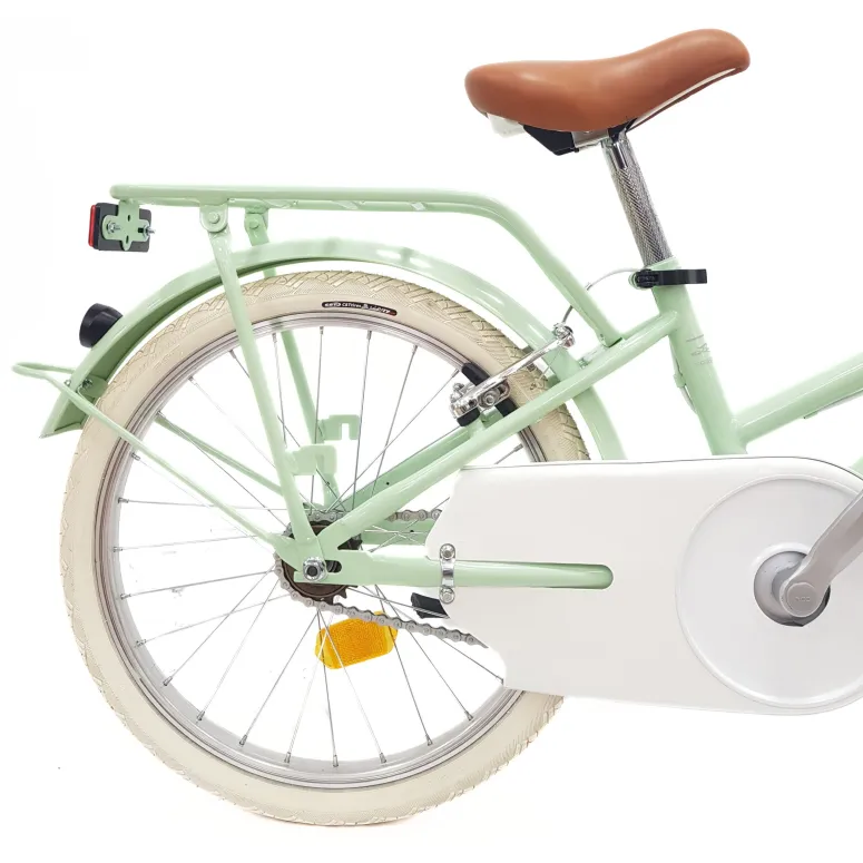 Rower Dziecięcy 20 Dziewczęcy Retro Błotniki Bagaż Odblaski Stopka Osłona