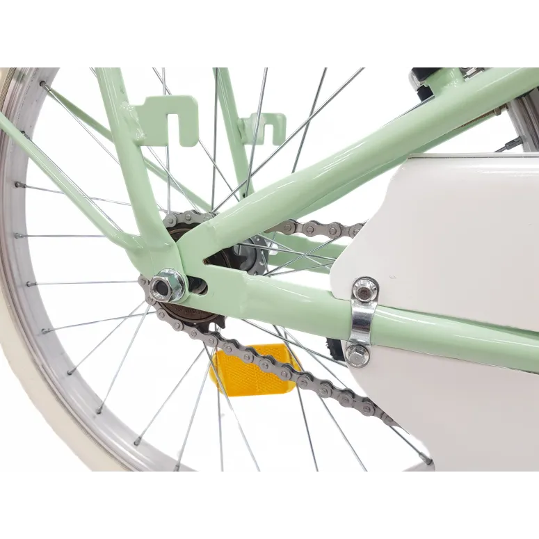 Rower Dziecięcy 20 Dziewczęcy Retro Błotniki Bagaż Odblaski Stopka Osłona