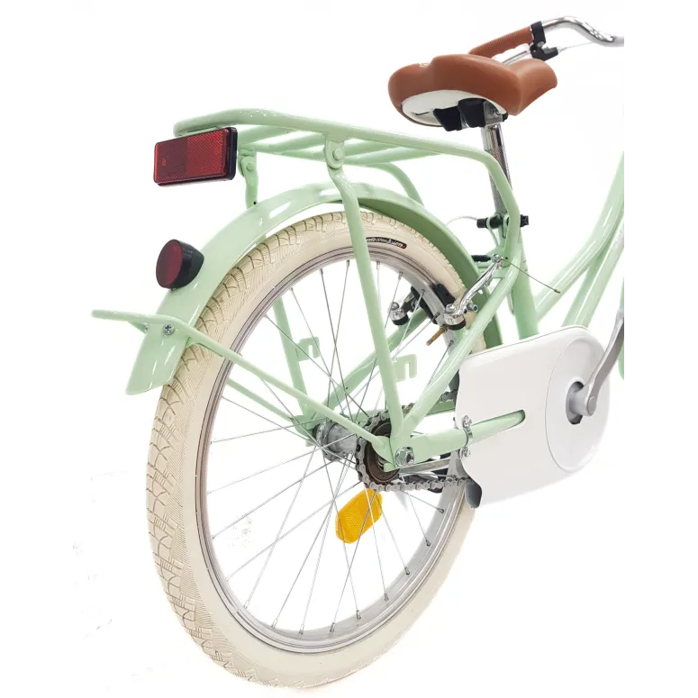 Rower Dziecięcy 20 Dziewczęcy Retro Błotniki Bagaż Odblaski Stopka Osłona