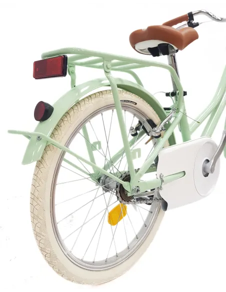 Rower Dziecięcy 20 Dziewczęcy Retro Błotniki Bagaż Odblaski Stopka Osłona
