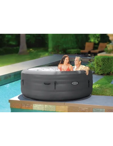 Basen Dmuchany z Hydromasażem Intex Simple Spa Ogrodowy Filtr Czteroosobowy