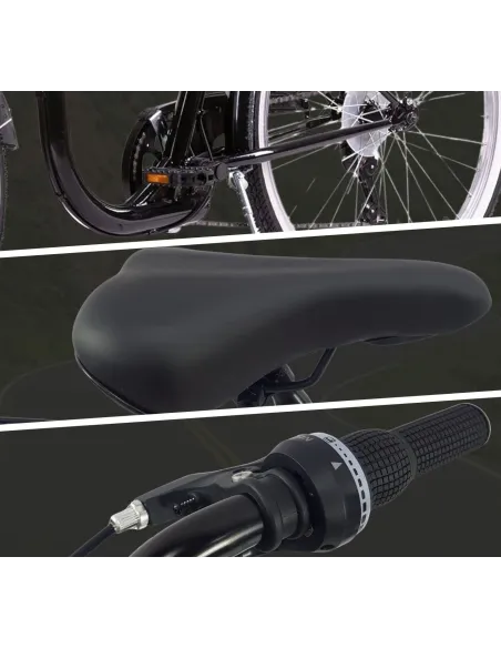 Rower Miejski 26 Damski Błotniki Osłona Bagażnik Oświetlenie Dzwonek Stopka