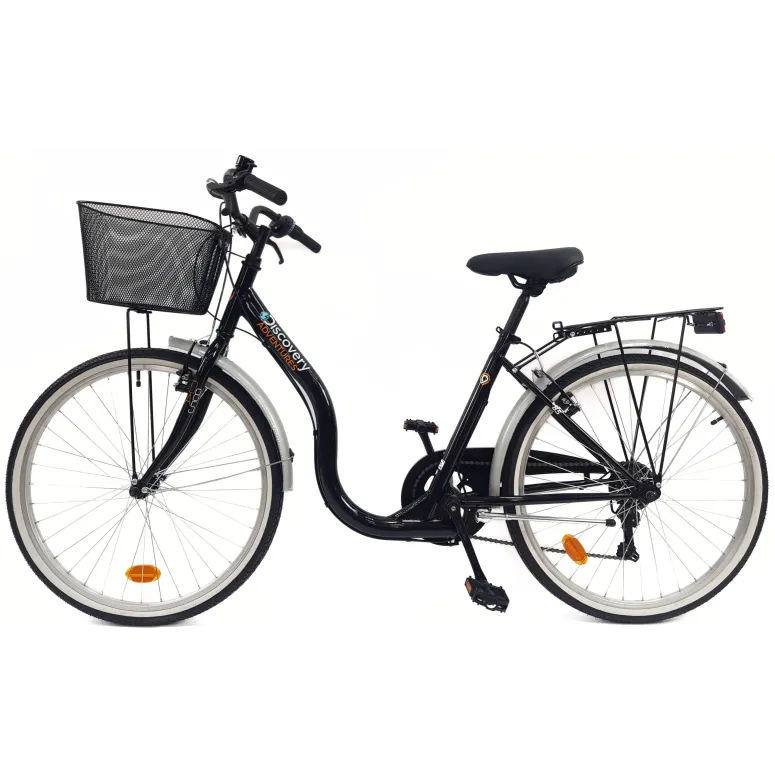 Rower Miejski 26 Damski Błotniki Osłona Bagażnik Oświetlenie Dzwonek Stopka