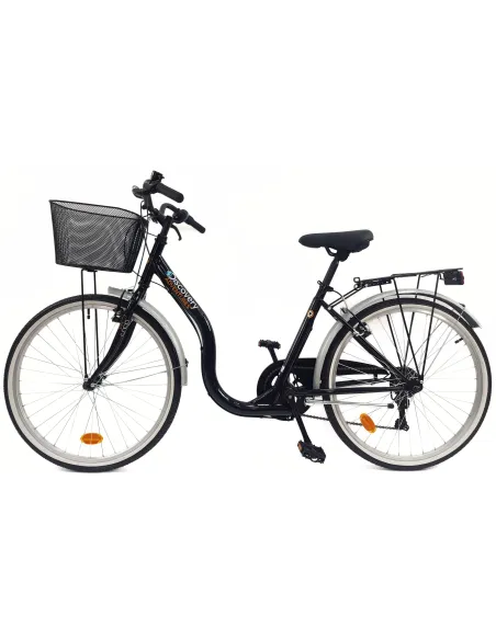 Rower Miejski 26 Damski Błotniki Osłona Bagażnik Oświetlenie Dzwonek Stopka