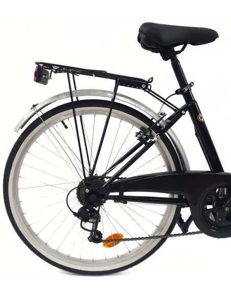 Rower Miejski 26 Damski Błotniki Osłona Bagażnik Oświetlenie Dzwonek Stopka