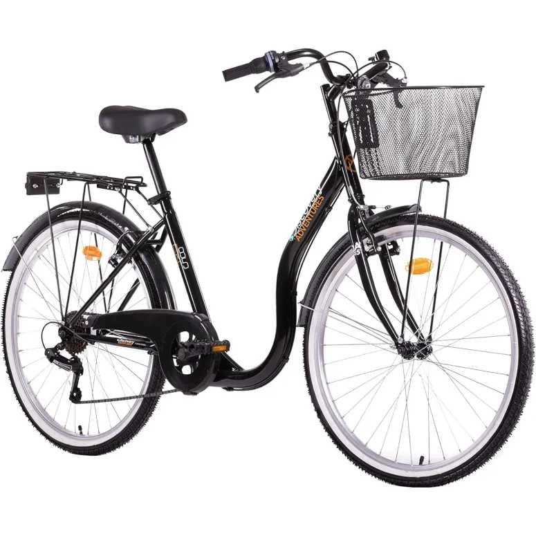 Rower Miejski 26 Damski Błotniki Osłona Bagażnik Oświetlenie Dzwonek Stopka