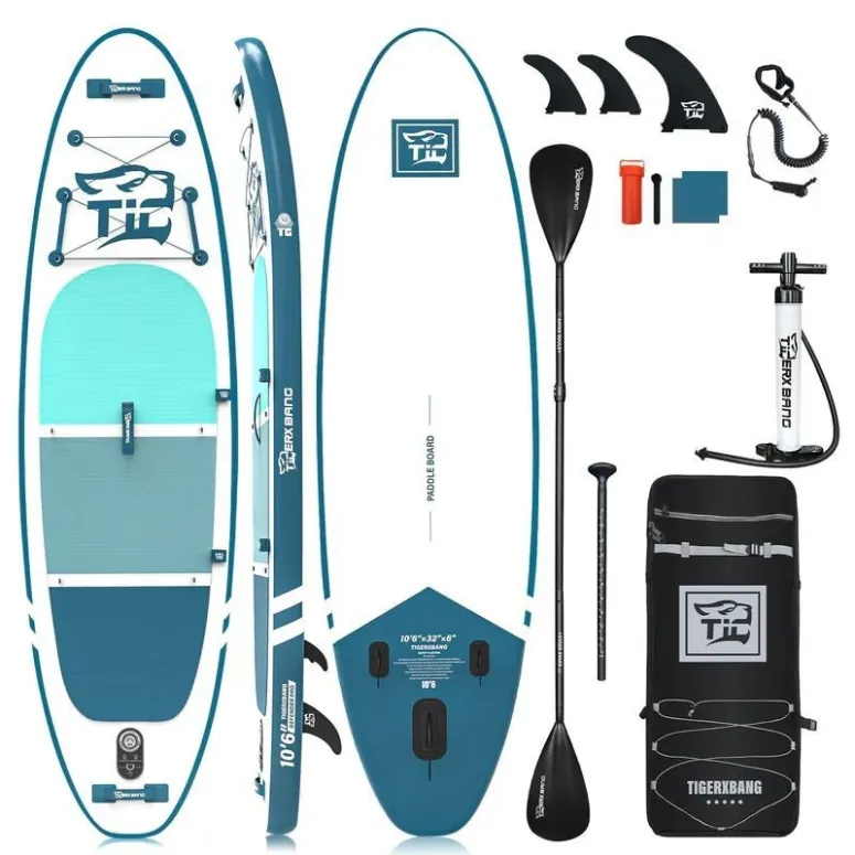 Deska SUP Pompowana Do Pływania TIGERXBANG Paddle Board 320cm Wiosło Pompka