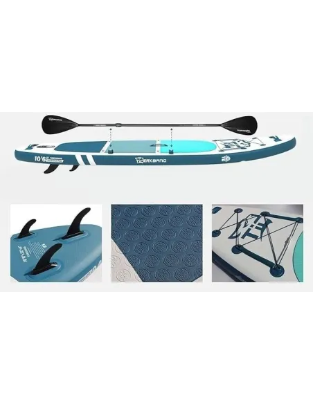 Deska SUP Pompowana Do Pływania TIGERXBANG Paddle Board 320cm Wiosło Pompka