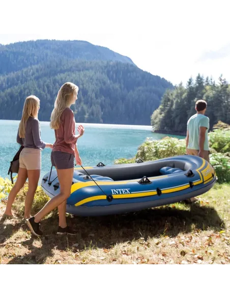 Ponton Dmuchany Intex Challenger 3 Wiosła Do Pływania Zestaw 3 Osobowy