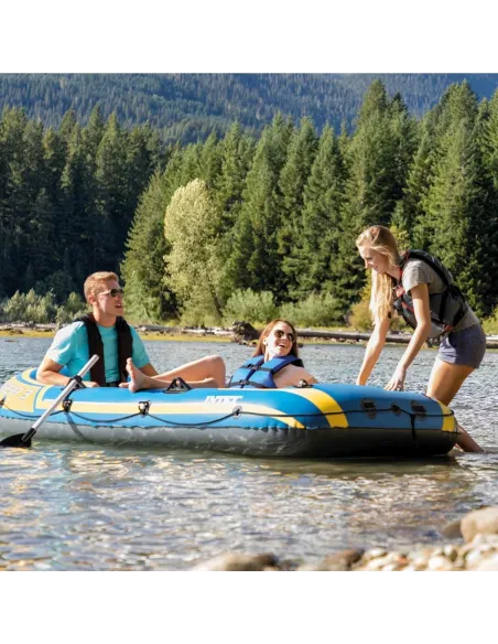 Ponton Dmuchany Intex Challenger 3 Wiosła Do Pływania Zestaw 3 Osobowy