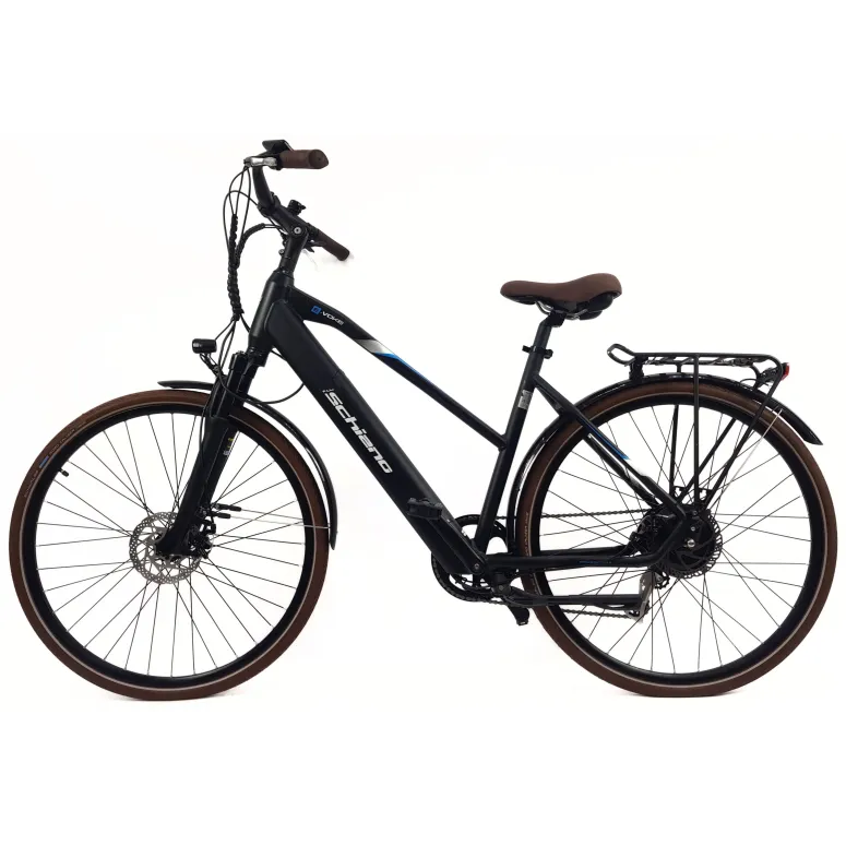 Elektryczny Rower Miejski 28 Alu Tarcze Wspomaganie Bagażnik Dzwonek