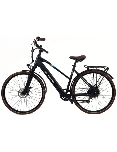 Elektryczny Rower Miejski 28 Alu Tarcze Wspomaganie Bagażnik Dzwonek