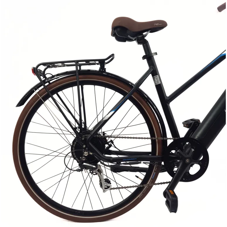 Elektryczny Rower Miejski 28 Alu Tarcze Wspomaganie Bagażnik Dzwonek