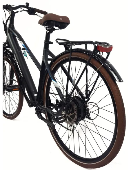 Elektryczny Rower Miejski 28 Alu Tarcze Wspomaganie Bagażnik Dzwonek