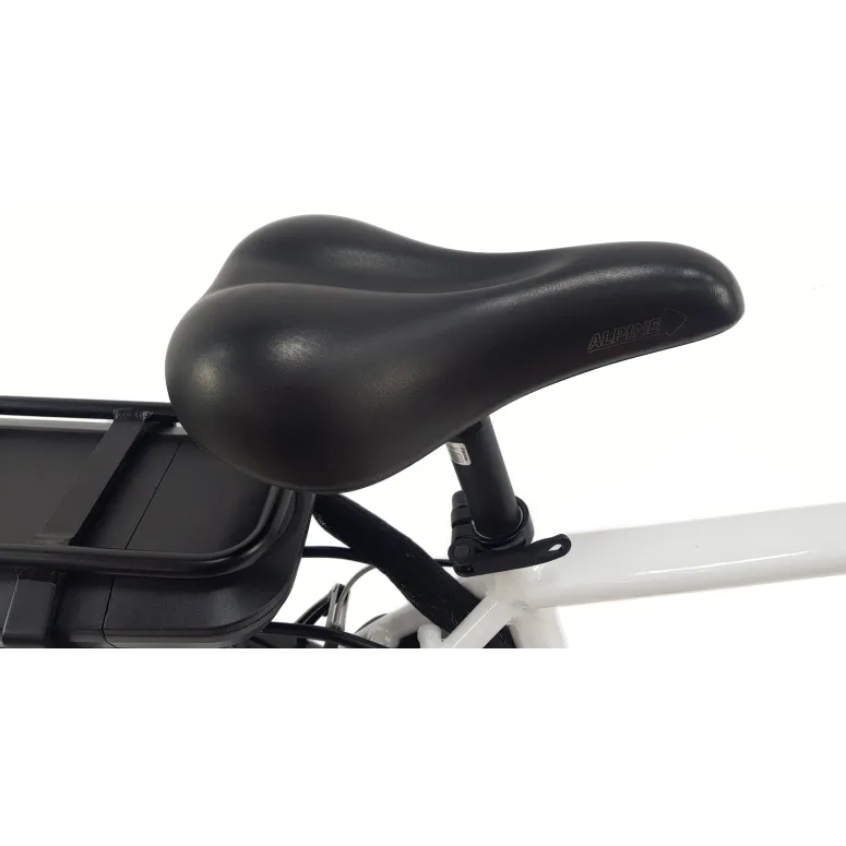 Elektryczny Rower Miejski 28 ALU Oświetlenie Dzwonek Wspomaganie Bagażnik