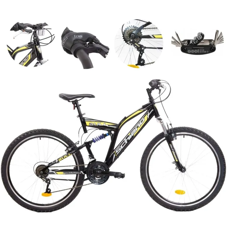 Rower Górski 26 Młodzieżowy Stal Pełna Amortyzacja Dzwonek Stopka Odblaski