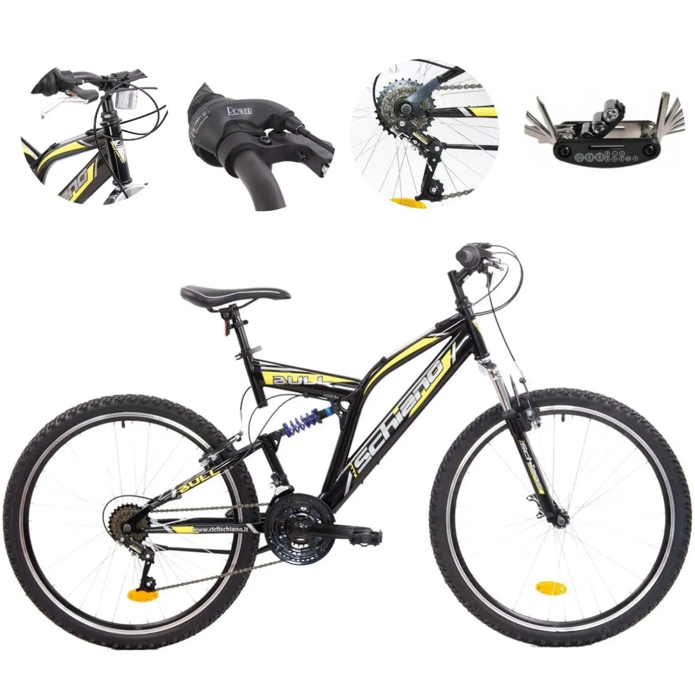 Rower Górski 26 Młodzieżowy Stal Pełna Amortyzacja Dzwonek Stopka Odblaski