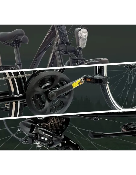 Rower Damski Trekkingowy 28 Cyngle Światła Błotniki Bagażnik Dzwonek Stopka