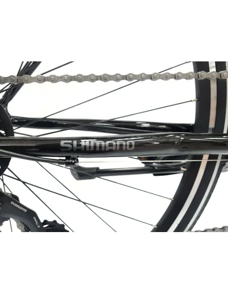 Rower Damski Trekkingowy 28 Cyngle Światła Błotniki Bagażnik Dzwonek Stopka