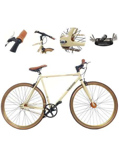 Rower Ostre Koło Męski 28 Stal U-Brake Wyścigowy Jednobiegowy Retro Lekki