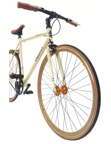 Rower Ostre Koło Męski 28 Stal U-Brake Wyścigowy Jednobiegowy Retro Lekki