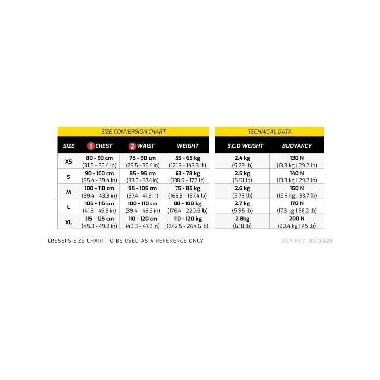 Kamizelka Nurkowa Cressi Solid BCD Dive Center Edition Jacket Nurkowy XL