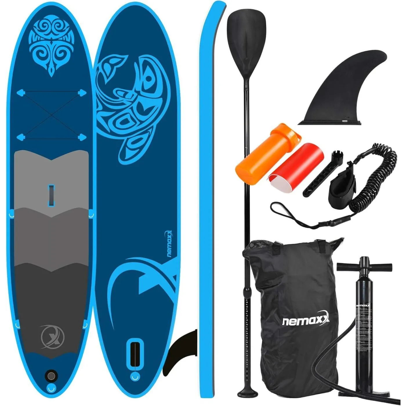 Deska SUP Pompowana Do Pływania Nemaxx PB330 Paddle Board 330 Wiosło Pompka
