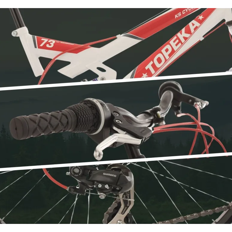 Rower Górski 26 Młodzieżowy Pełna Amortyzacja Hamulce Tarczowe Dzwonek Stal