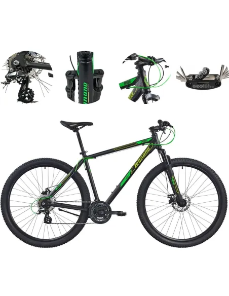 Rower Górski 29 ALU Damski Męski Hardtail Cyngle Altus Tarcze Amortyzacja