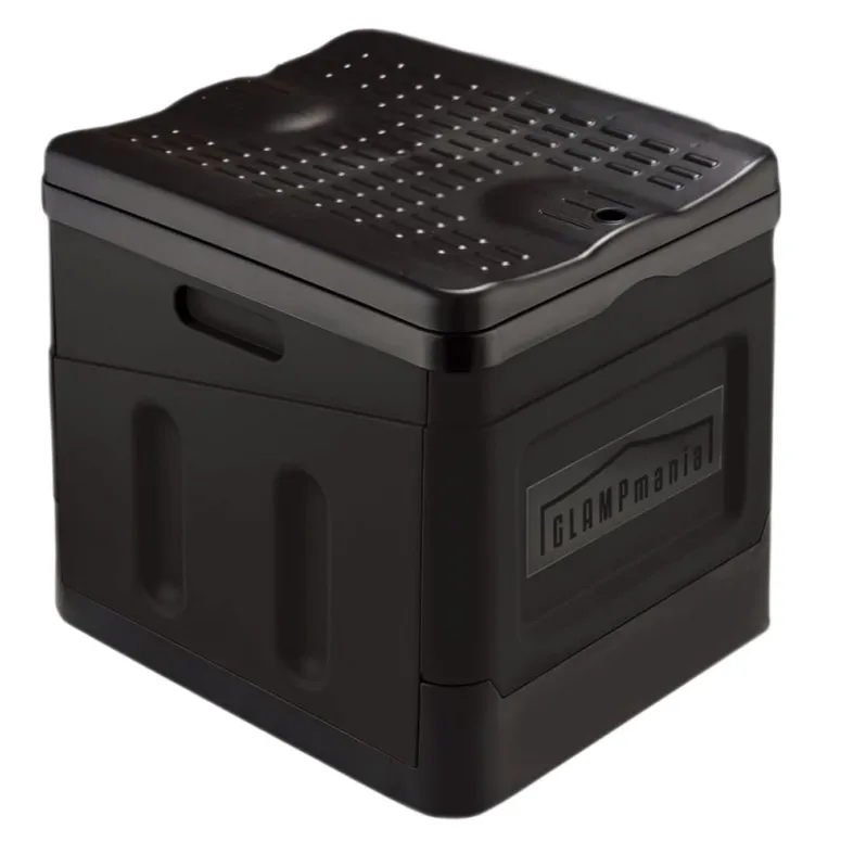 Toaleta Turystyczna Przenośna Kempingowa Mobilne WC Na Działkę Czarna 30L