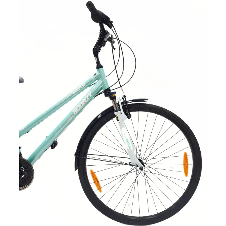 Rower Trekkingowy 28 ALU Damski Błotniki Dzwonek Bagażnik Odblaski Stopka