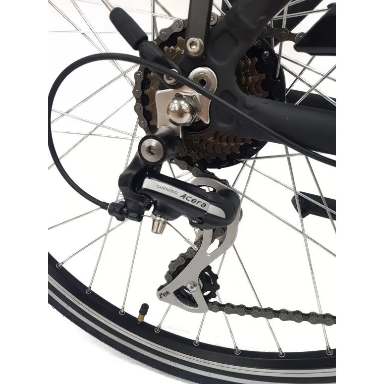 Elektryczny Rower Trekkingowy 28 ALU Wspomaganie Bagażnik Światła Dzwonek