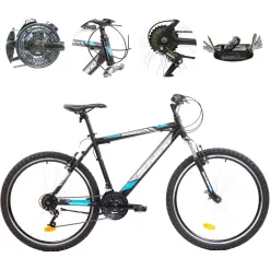 Rower Górski 26 ALU MTB Hardtail Damski Męski Młodzież Amortyzacja Stopka