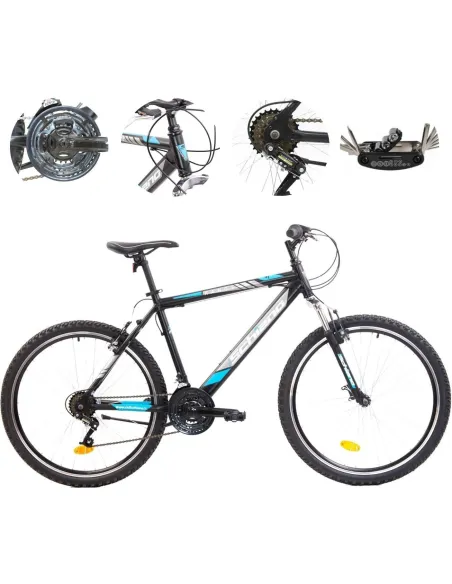 Rower Górski 26 ALU MTB Hardtail Damski Męski Młodzież Amortyzacja Stopka