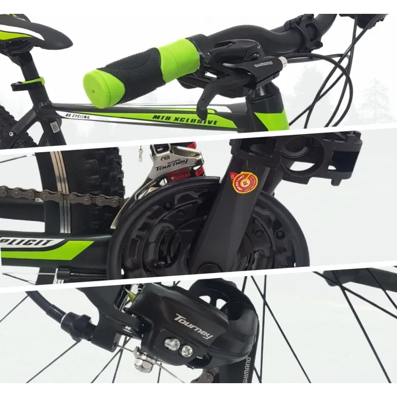 Rower Górski MTB 29 Hardtail Męski Cyngle Dzwonek Stopka Tarcze Odblaski