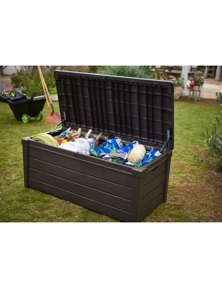 Skrzynia Ogrodowa Balkonowa Keter Brightwood Do Ogrodu Tarasowa 455 litrów